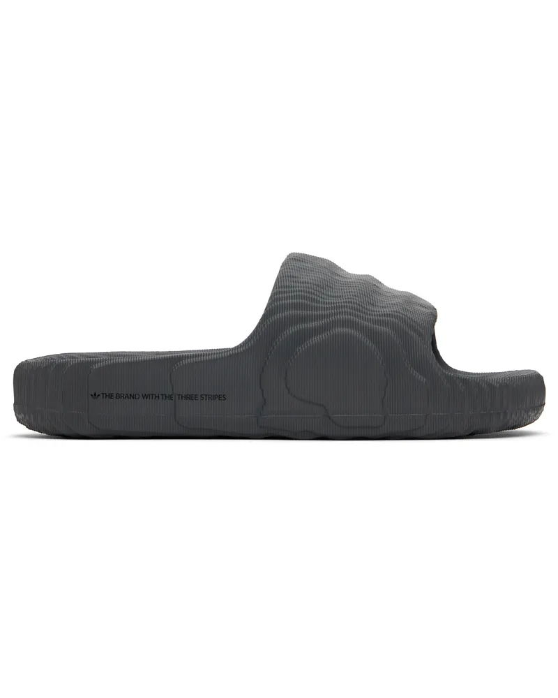 adidas Gray Adilette 22 Pool Slides Grey