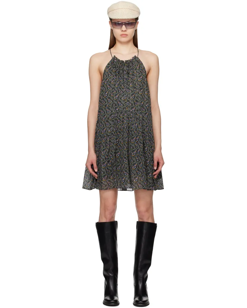 Étoile Isabel Marant Black Kayne Minidress 02fk
