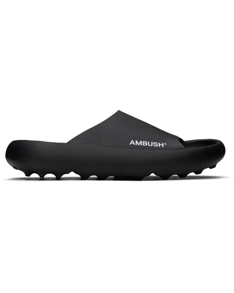 AMBUSH Black Slider Sandals Black