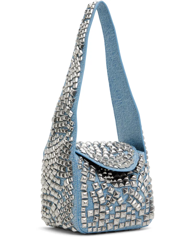 Alexander Wang Blue Silver Spike Small Bag bei MyBestBrands shoppen