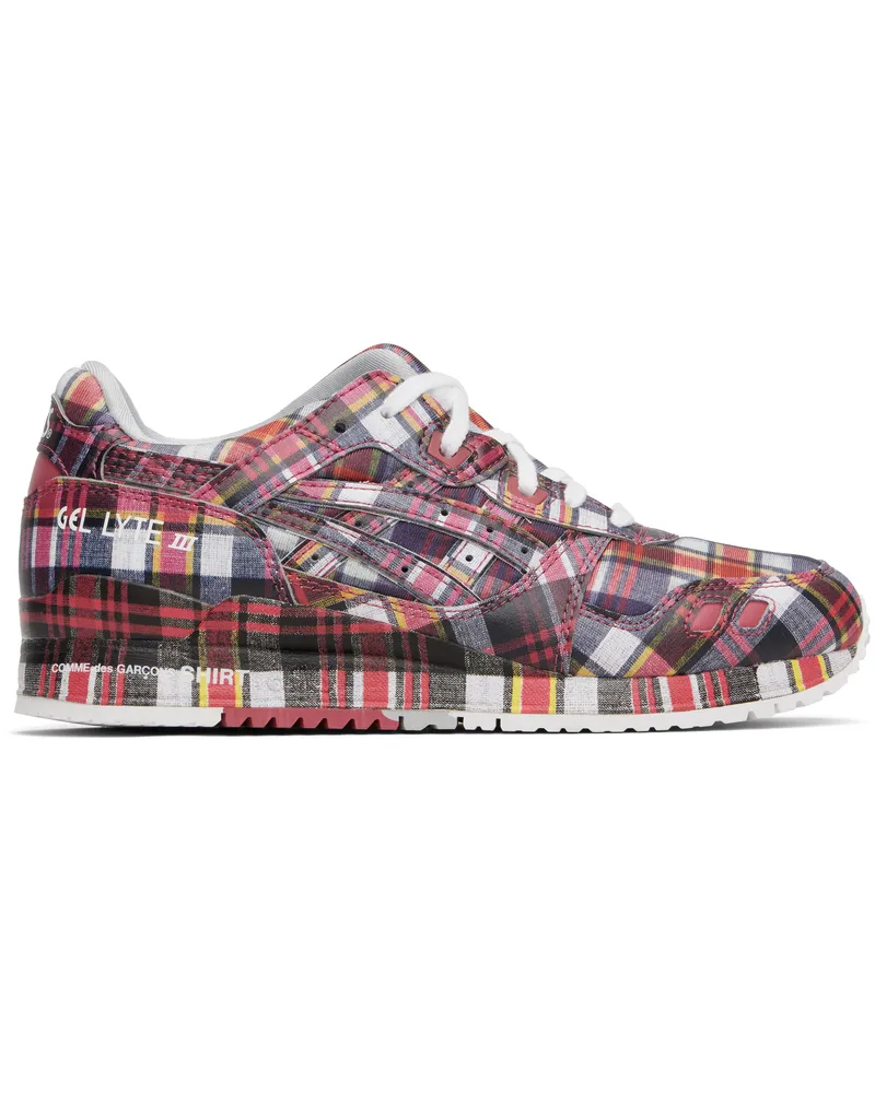 Comme des Garçons Red ASICS Edition GEL-LYTE III 07 Remastered Sneakers Red