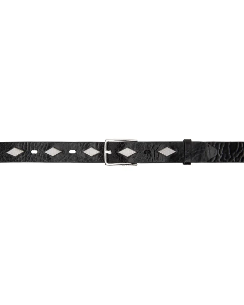 Rag & Bone Black Colin Studded Belt Blk