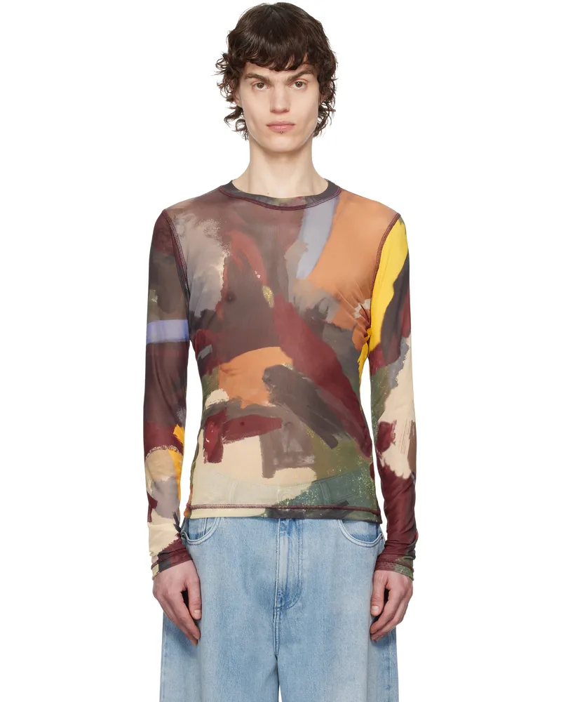J.W.Anderson Multicolor Abstract' Print T-Shirt 595