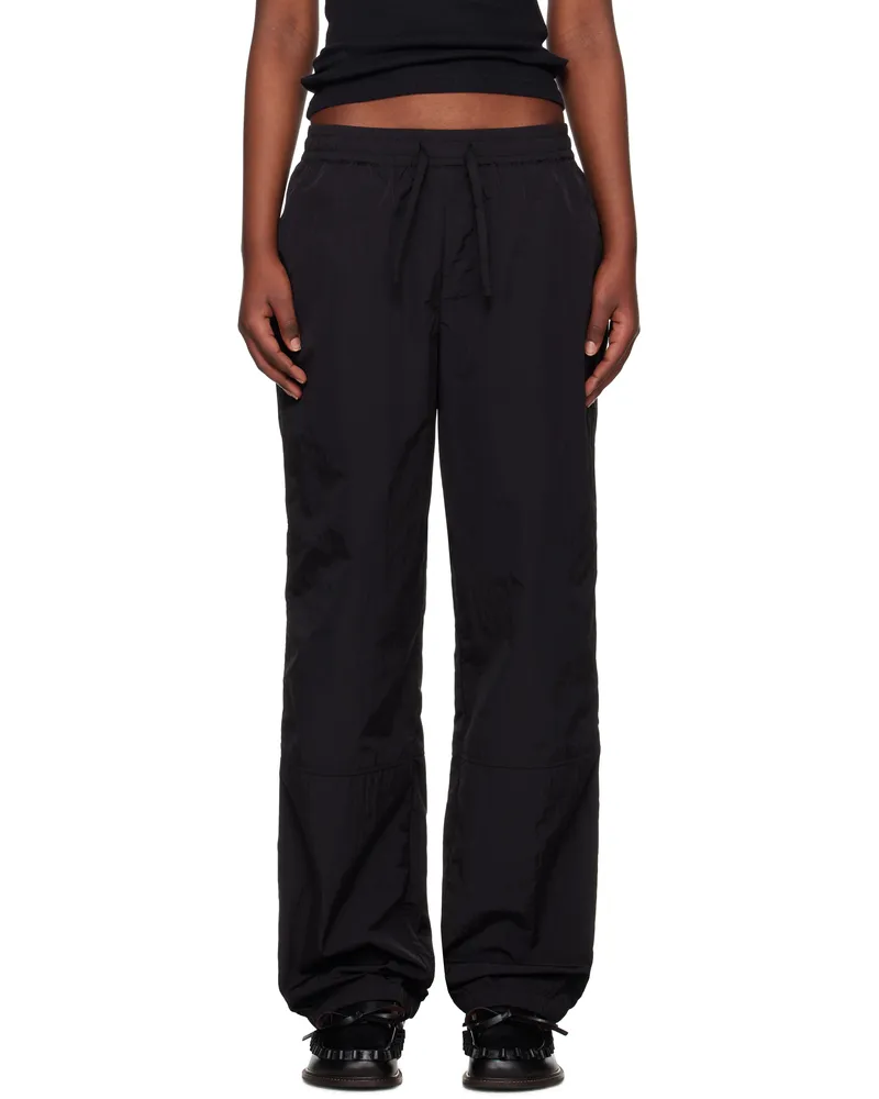 J.W.Anderson Black Panelled Track Pants 999