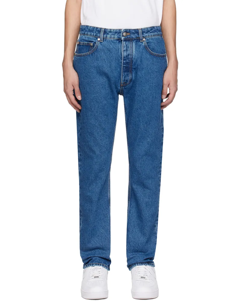 Palm Angels Blue Monogram Jeans Light