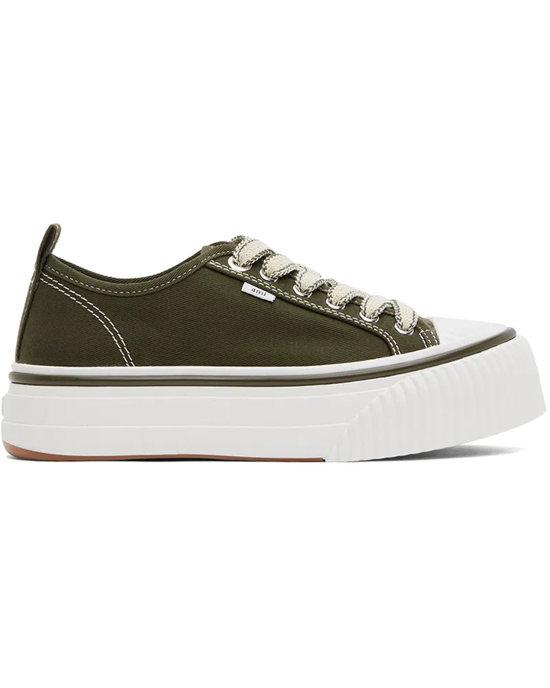 AMI Paris Khaki Ami 1980 Sneakers Olive