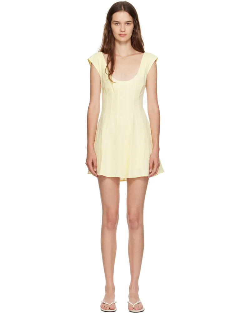 GUIZIO Yellow Leila Minidress Honey
