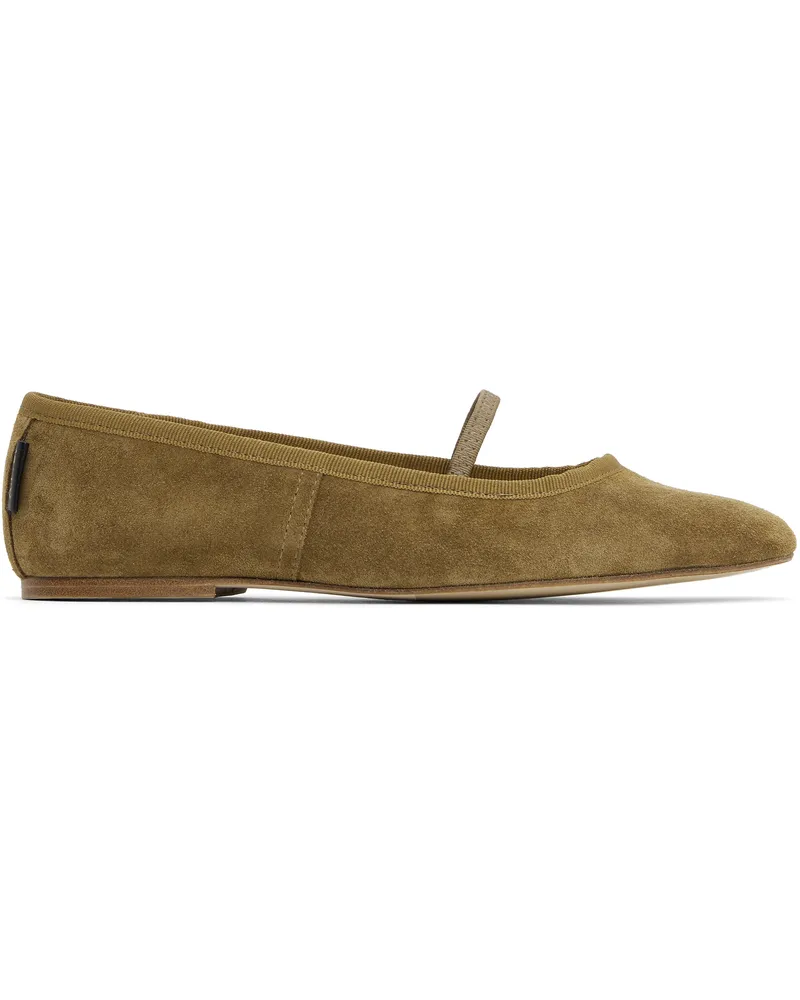 A.P.C. Brown Swan Ballerina Flats Cab