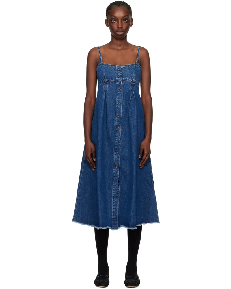 A.P.C. Indigo Malibu Denim Midi Dress Ial