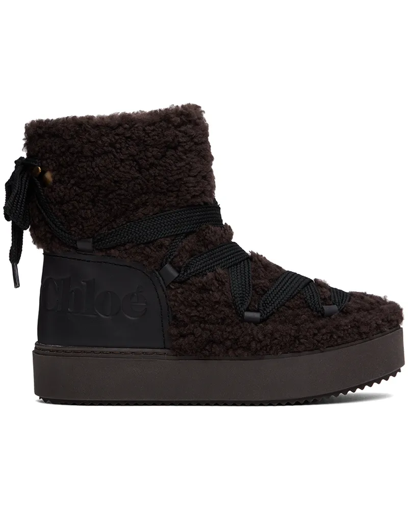 See by Chloé Brown Charlee Ankle Boots 201