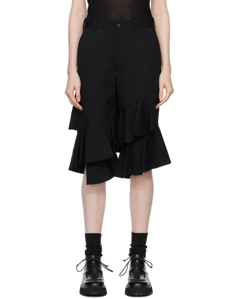 Comme des Garçons Black Ruffled Trousers 1