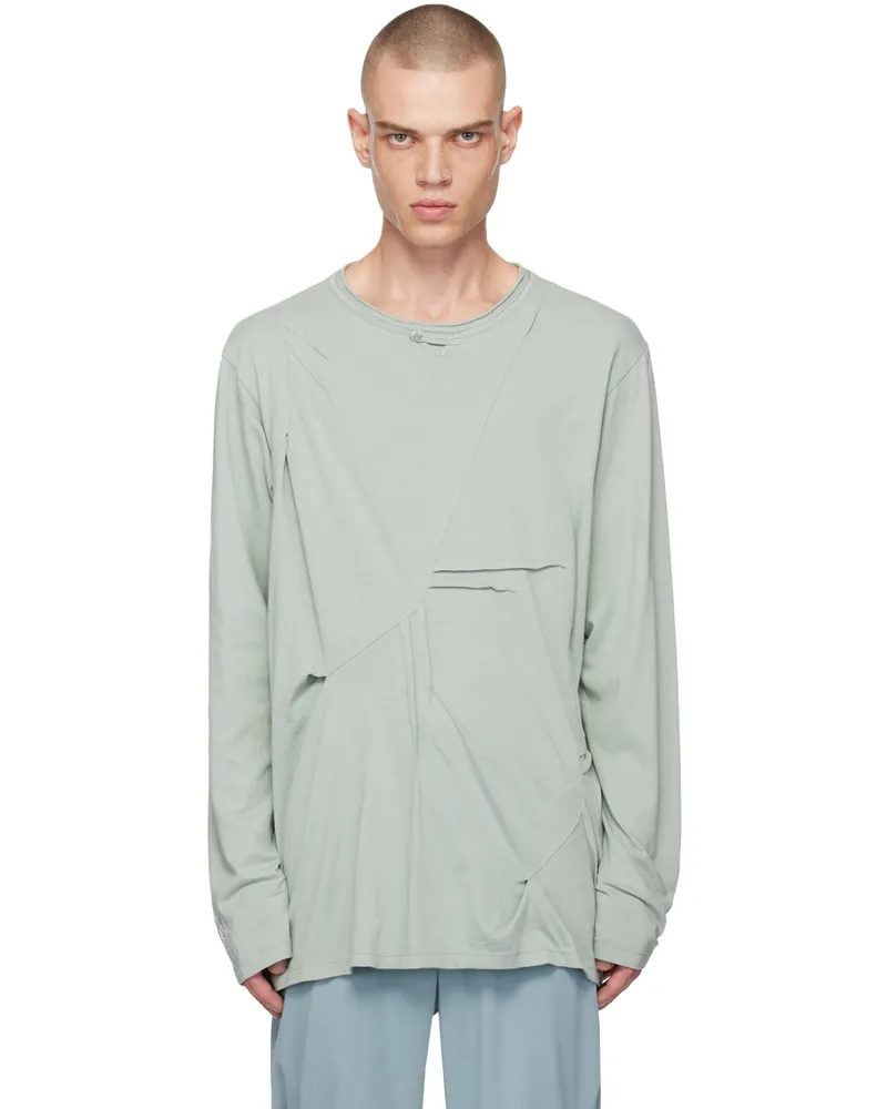 KIKO KOSTADINOV Green Ohne K-Dart Henley T-shirt Jade