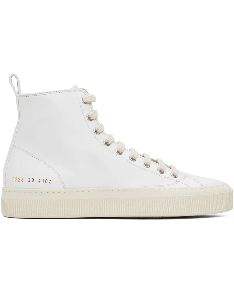 Common Projects White Tournament High Sneakers Off