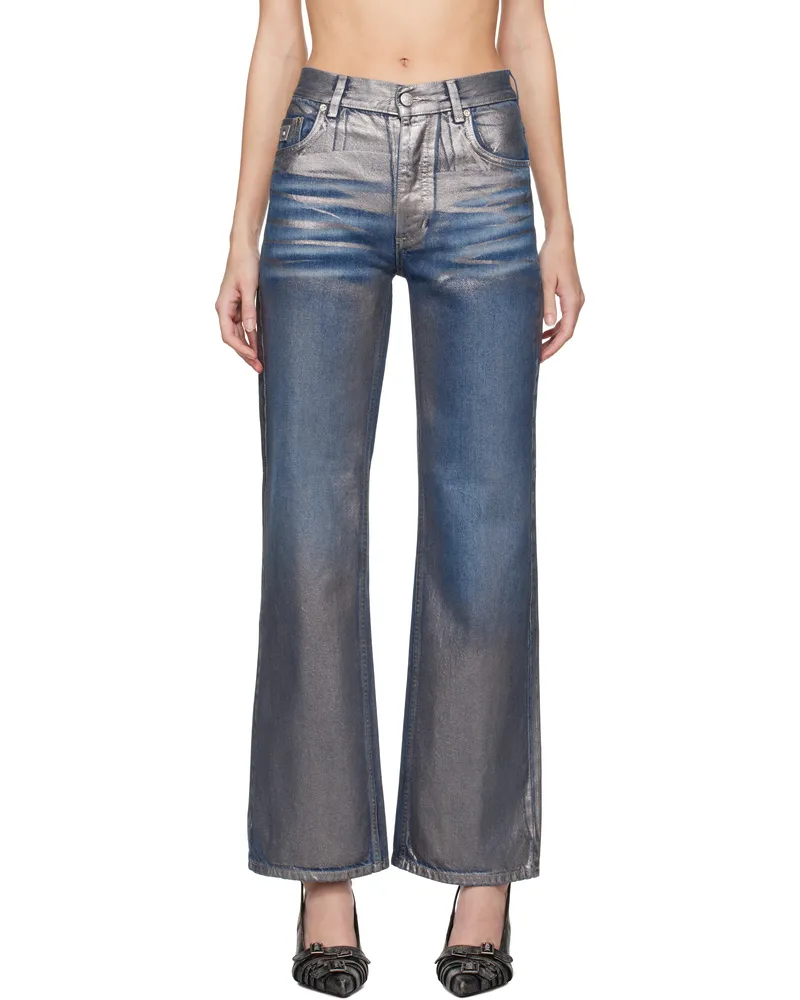 MISBHV Silver Coated Dirt Jeans Silver
