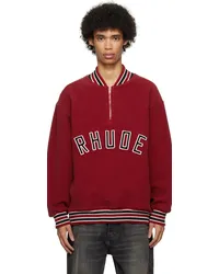 RHUDE Red Varsity Sweater Vintage