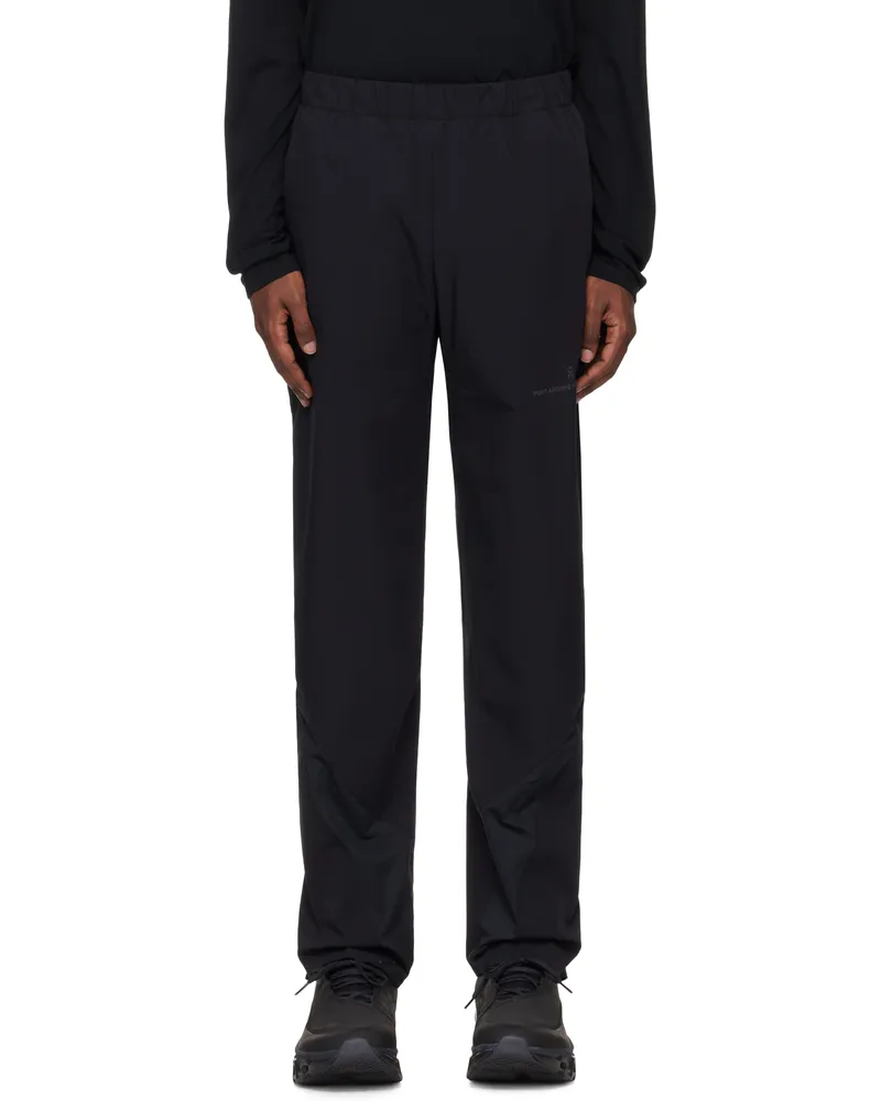 Post Archive Faction Black On Edition Running Track Pants Black
