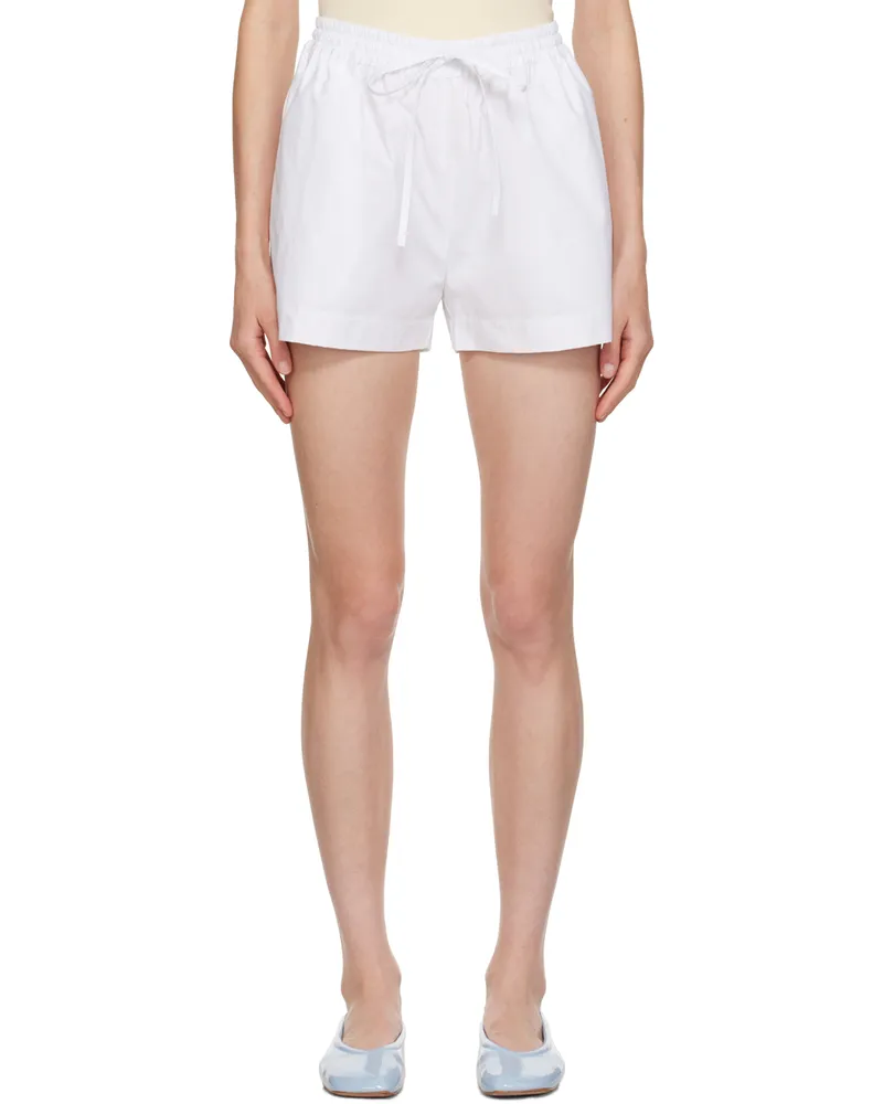 Matteau White Relaxed Shorts White