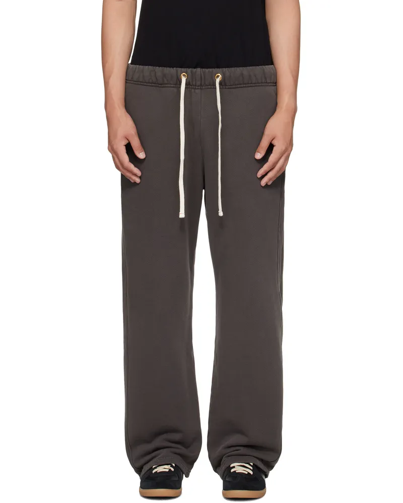 LES TIEN Gray Heavyweight Classic Sweatpants Vintage