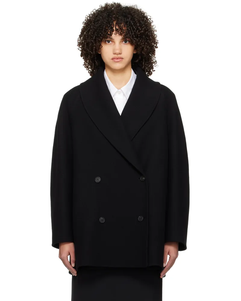 The Row Black Polli Coat Black