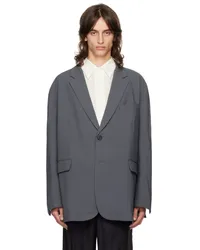 FRANKIE Shop Gray Beo Blazer Charcoal