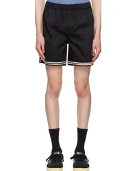 COMMAS Black Braided Cord Shorts Black