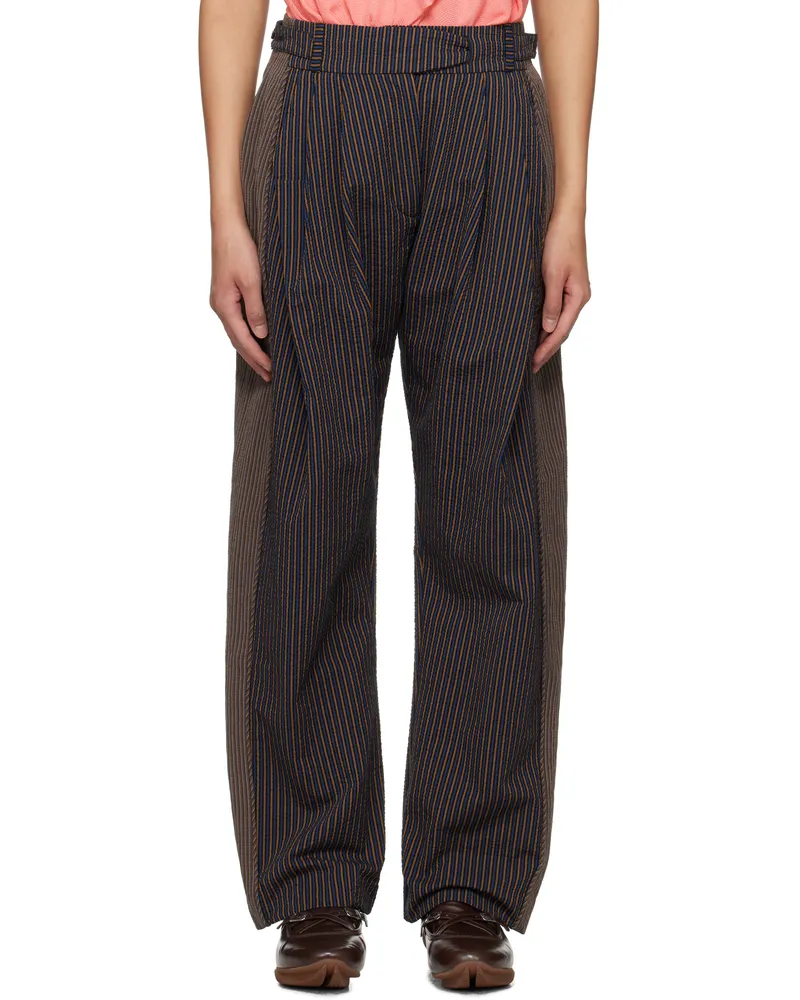 KIKO KOSTADINOV Multicolor Cauda Pleated Trousers Pink