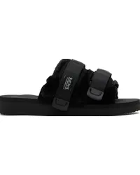 SUICOKE Black MOTO-FURab Sandals Black