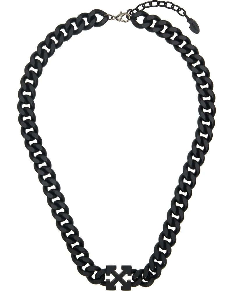 OFF-WHITE Black Arrow Chain Necklace Black