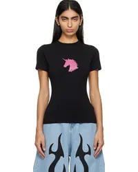 VETEMENTS Black Unicorn T-Shirt Black