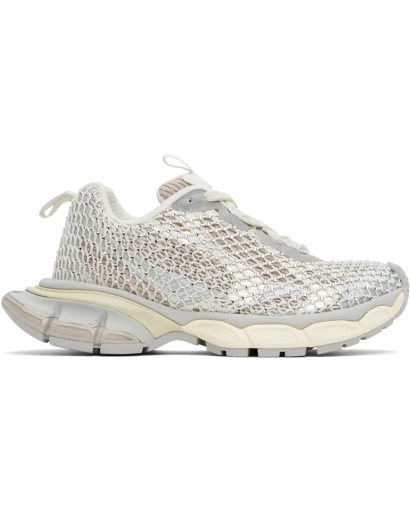 Balenciaga Beige 3XL Fishnet Sneakers 9191