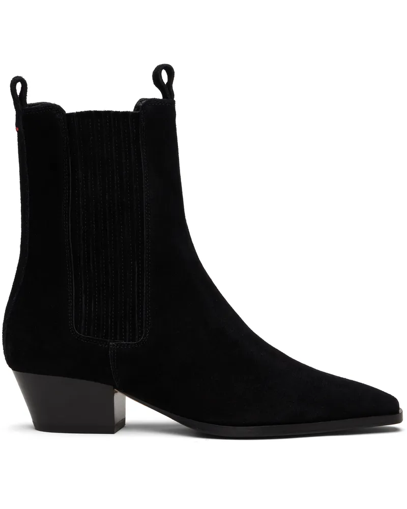 aeyde Black Agata Chelsea Boots Black