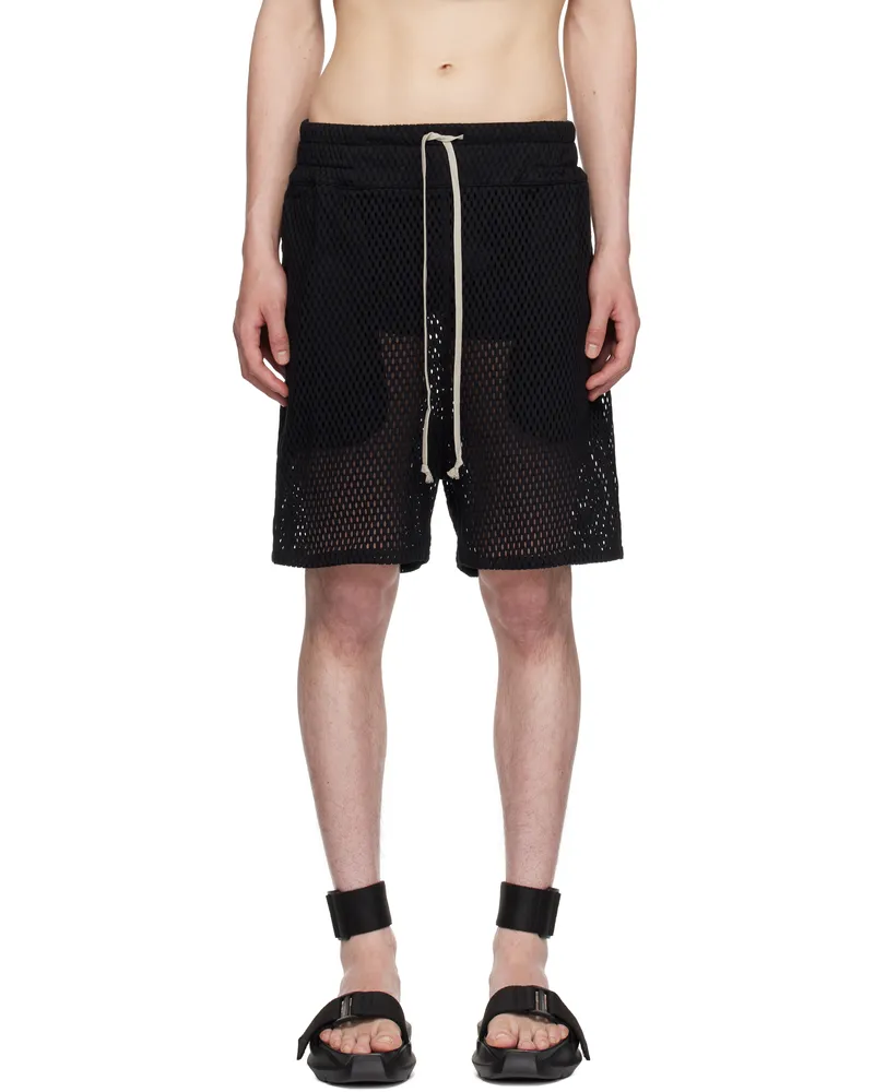 Rick Owens Black Champion Edition Mesh Shorts 09