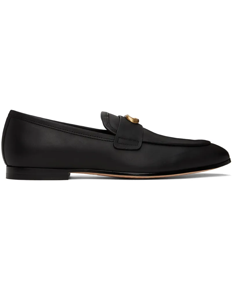 Coach Black Sculpted Signature Loafers Black