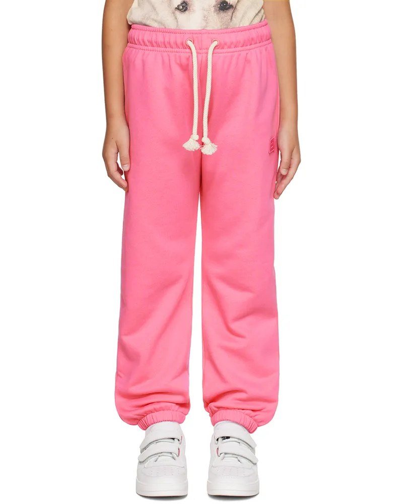 Acne Studios Kids Pink Patch Sweatpants Dk0010-