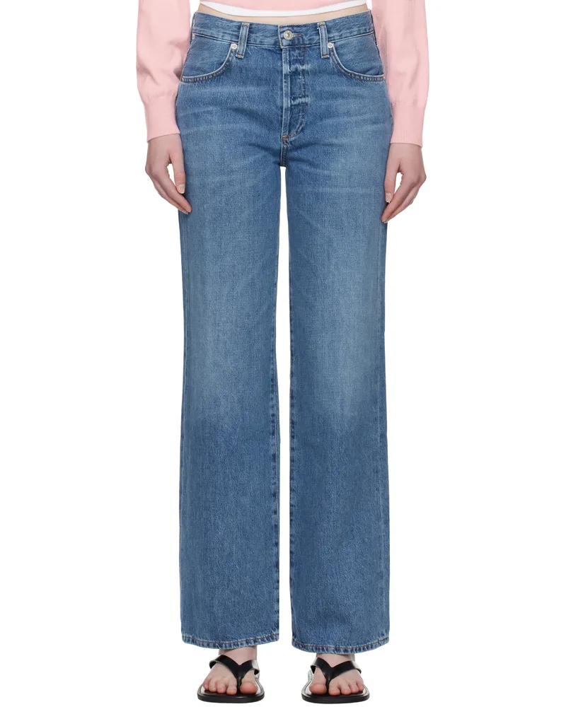 Citizens of humanity Blue Annina High Rise Wide Leg 33 Jeans Sunland