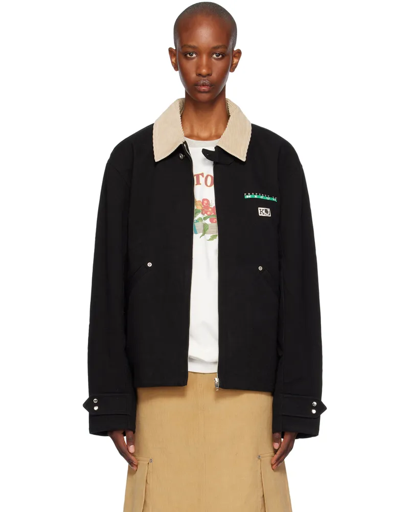 Kijun Black Logo Work Jacket Black