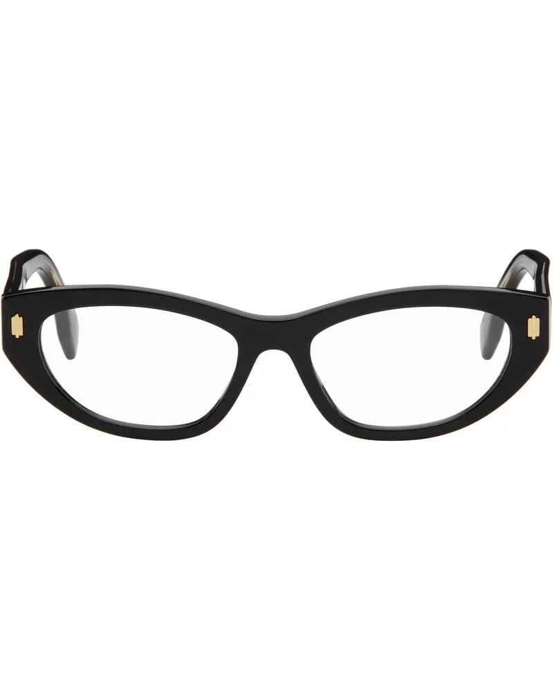 Fendi Black Roma Glasses Shiny