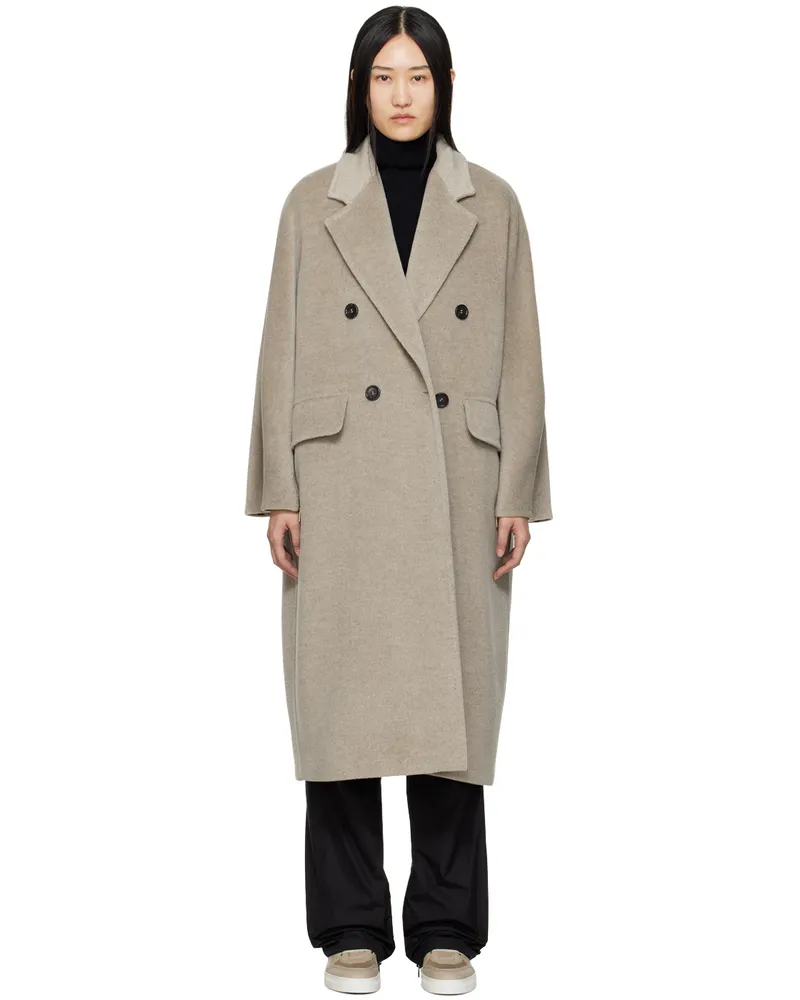 Max Mara Taupe Ethel Coat 001
