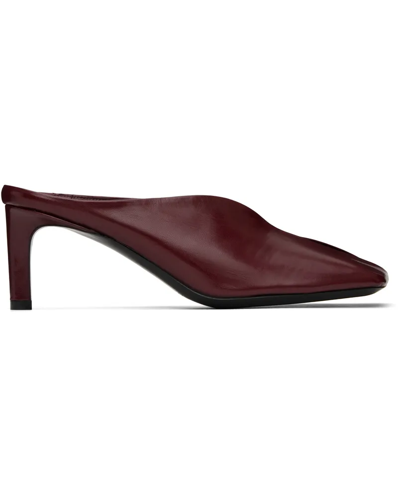 Jil Sander Red Square Toe Mules 609