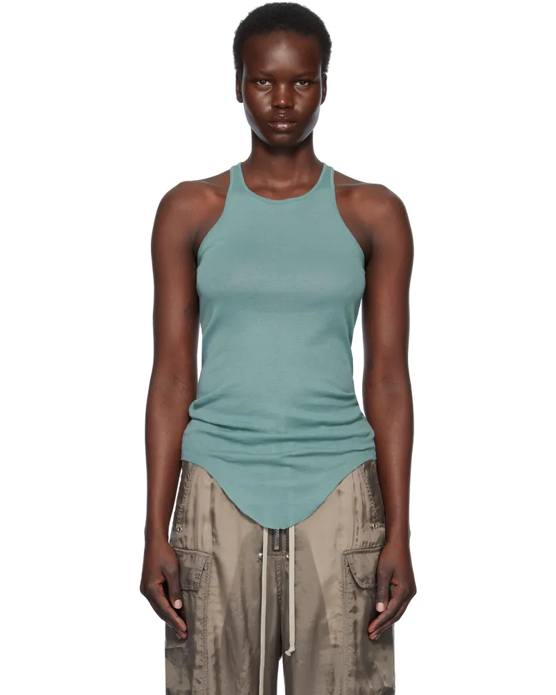 Rick Owens Green Hollywood Basic Rib Tank Top 66