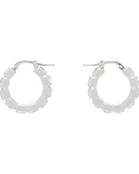 Jil Sander Silver Hoop Earrings Silver