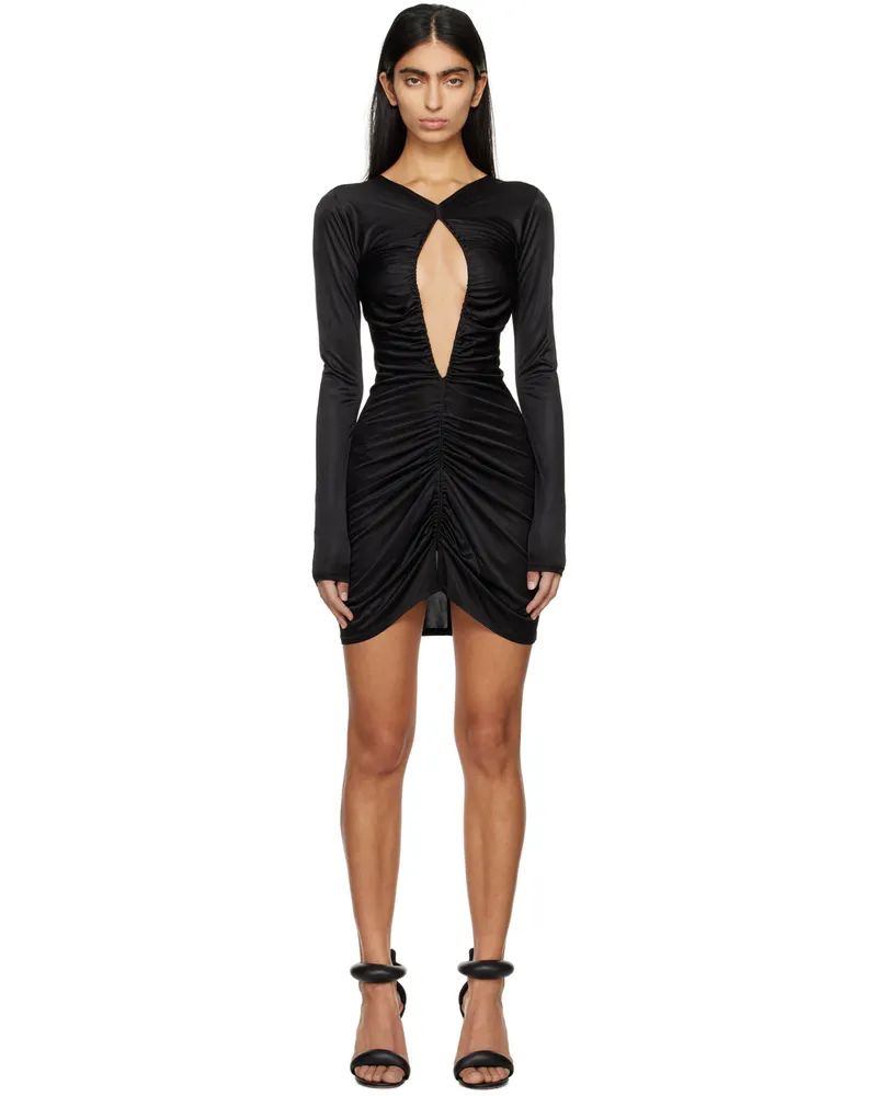ATLEIN Black Cutout Minidress C0114