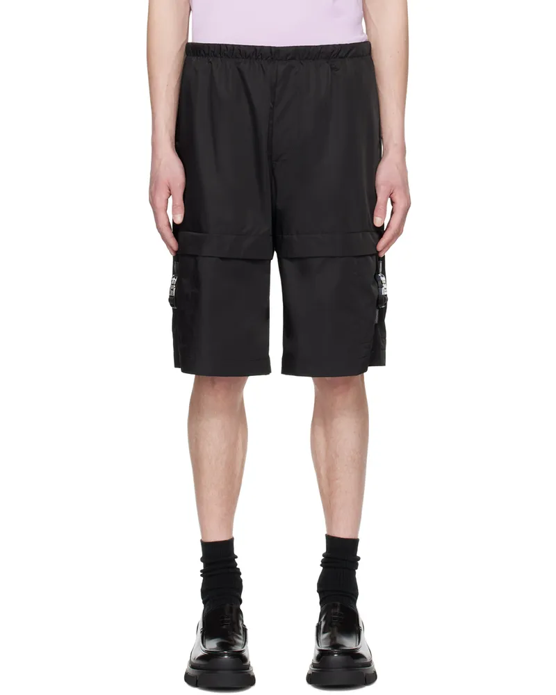 Givenchy Black Buckle Shorts 001-black