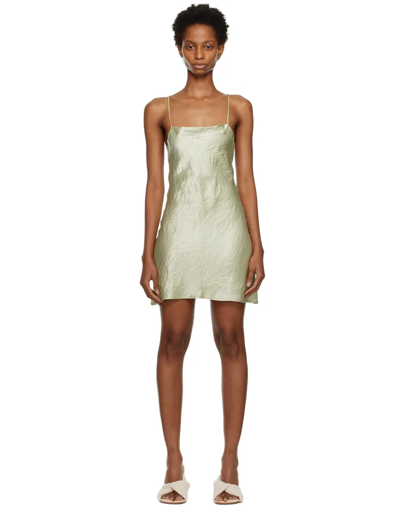 THIRD FORM Green Crush Bias Minidress Apple