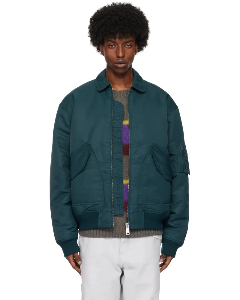 Carhartt WIP Navy Olten Bomber Jacket 2ivxx