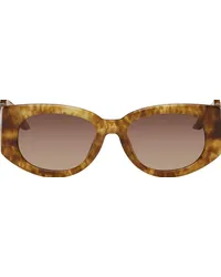 Casablanca Paris Brown 'The Memphis' Sunglasses Gold