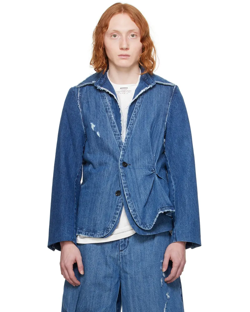Adererror Blue Alviat Denim Blazer Blue