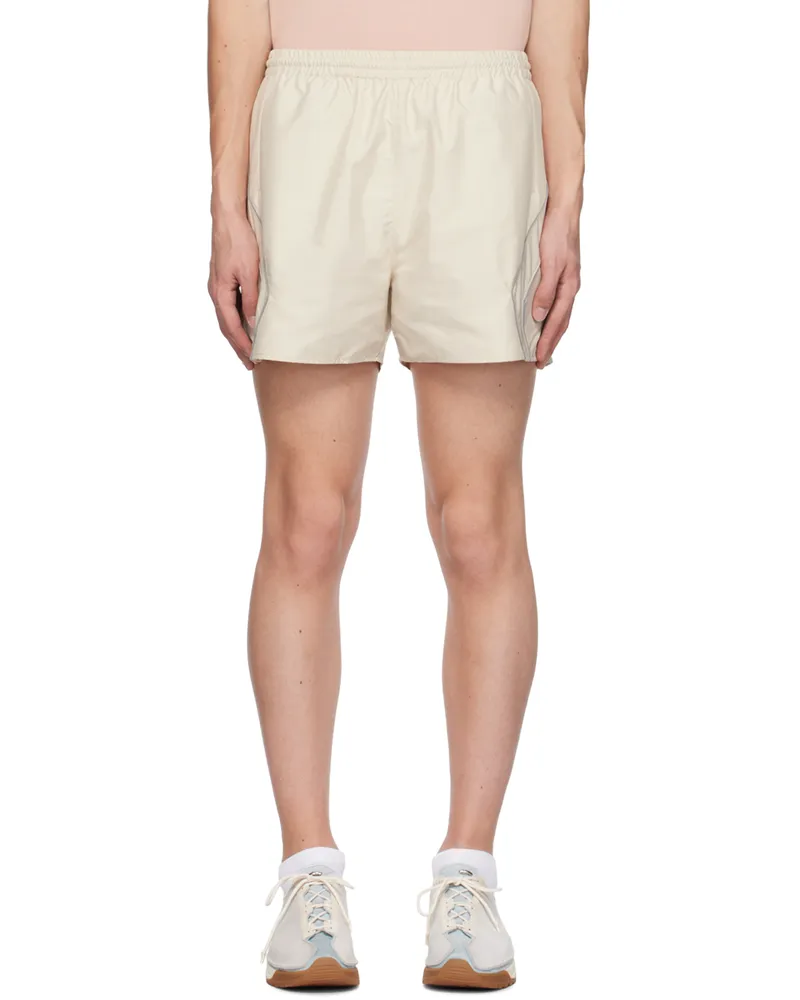 John Elliott + Co Beige Paneled Shorts Ivory