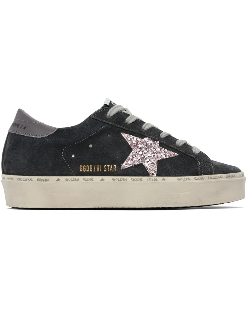Golden Goose Gray Hi Star Sneakers Asplt