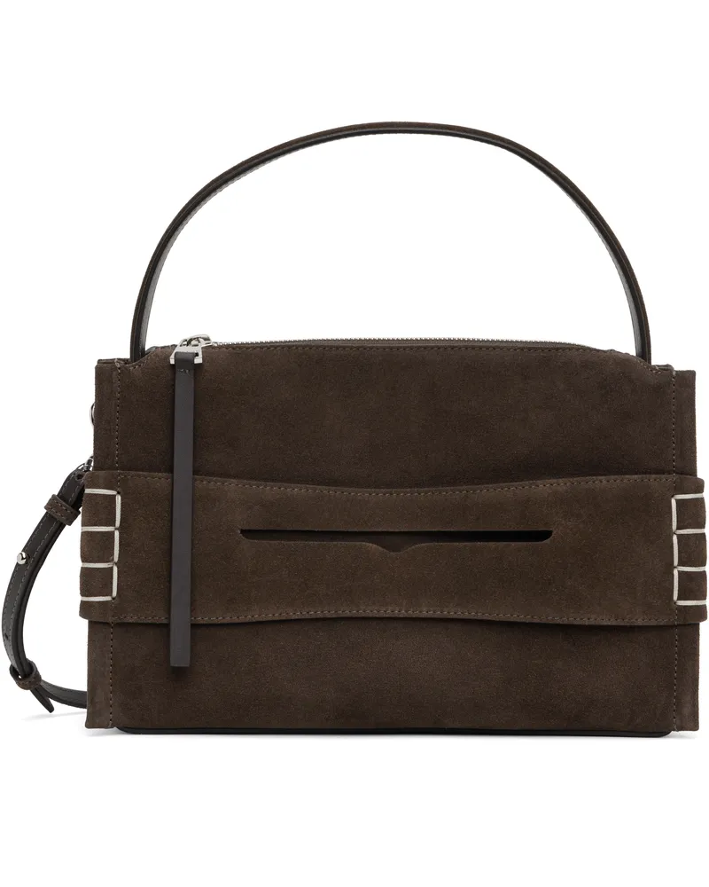 J.W.Anderson Brown Loafer Bag 600